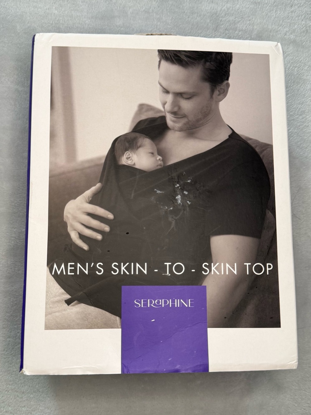NIB SERAPHINE Men’s Skin-to-Skin Top Sz XL Black